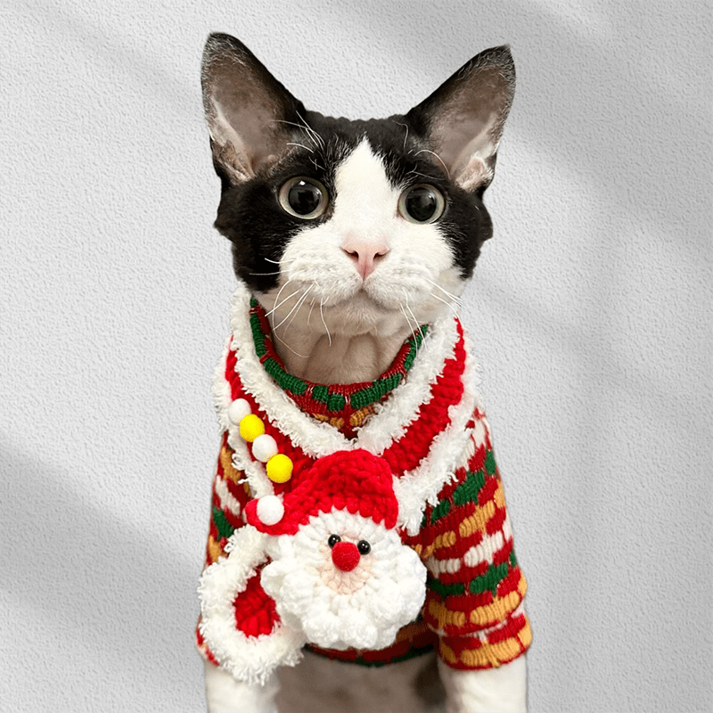 Hand Made Christmas Bandanas Red Bibs - PIKAPIKA
