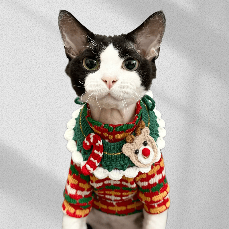 Hand Made Christmas Bandanas Red Bibs - PIKAPIKA
