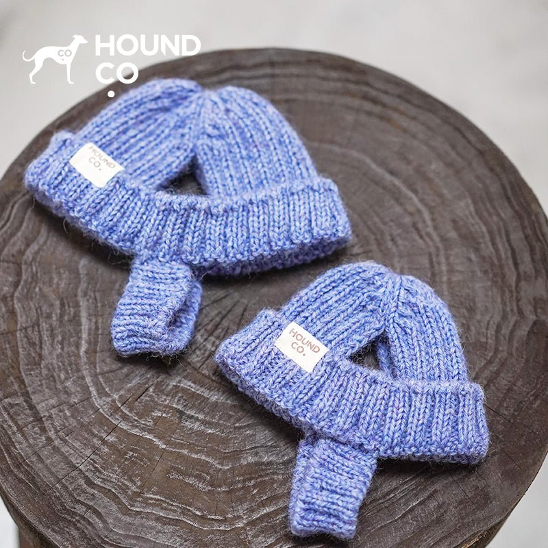 Hand Made Custom Wool Knit Hat Dog Hat Accessory - PIKAPIKA