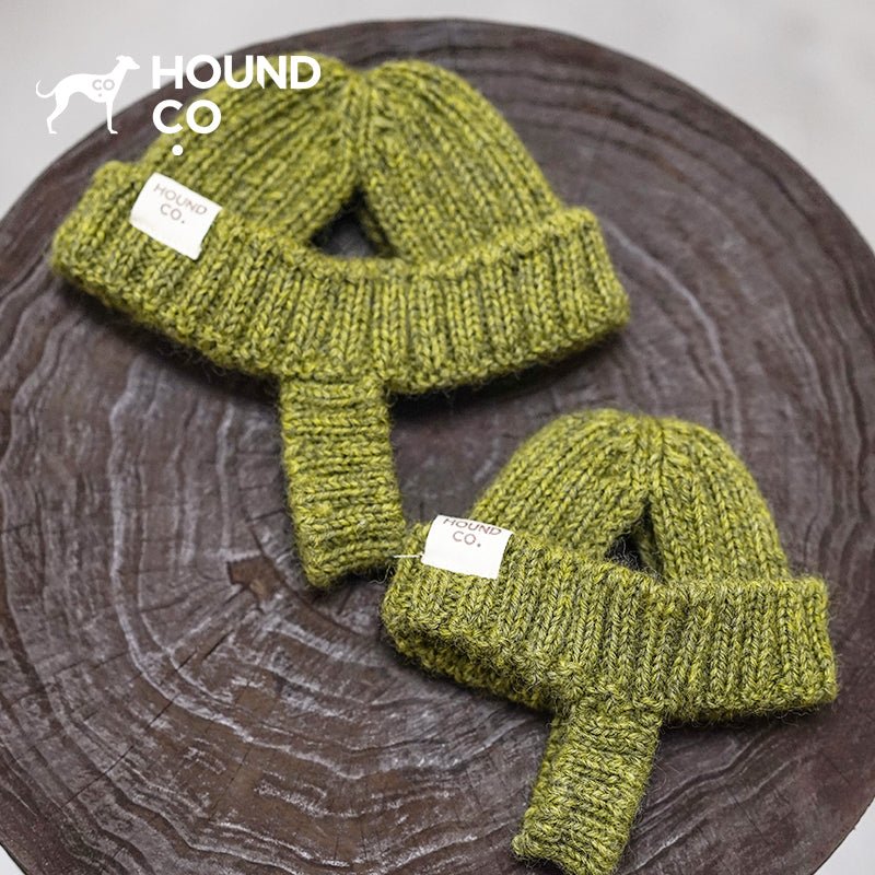 Hand Made Custom Wool Knit Hat Dog Hat Accessory - PIKAPIKA