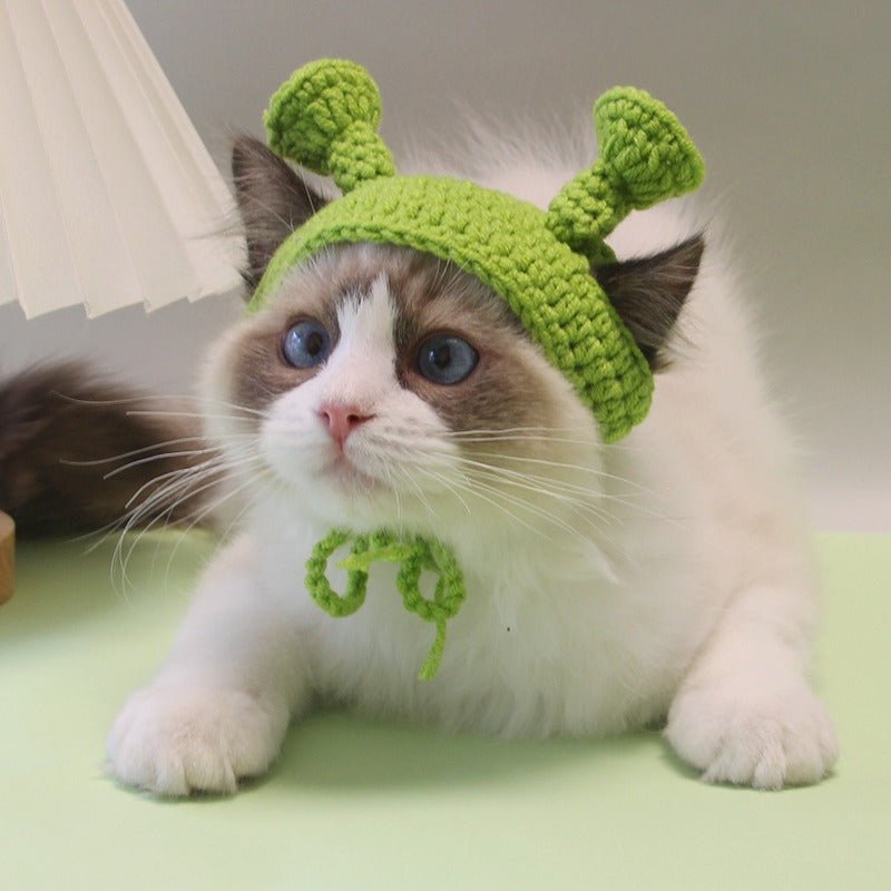 Hand Made Knitting Hat Cute Cat Accessories - PIKAPIKA