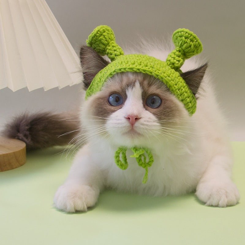Hand Made Knitting Hat Cute Cat Accessories - PIKAPIKA