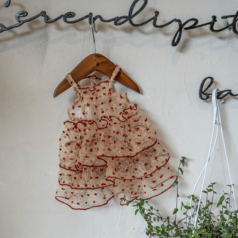 Handmade Sparkly Tulle Dress Sleeveless Party Outfit Sphynx Cat Clothes - PIKAPIKA