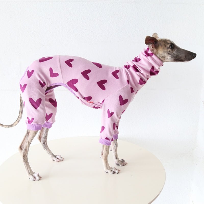 Heart Pattern Outfit for Italian Greyhound Whippet Dog Clothes - PIKAPIKA