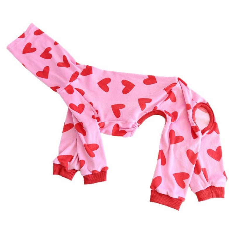 Heart Pattern Outfit for Italian Greyhound Whippet Dog Clothes - PIKAPIKA