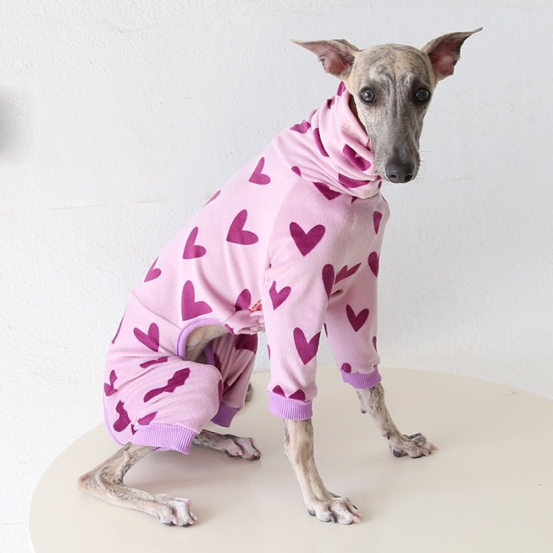 Heart Pattern Outfit for Italian Greyhound Whippet Dog Clothes - PIKAPIKA