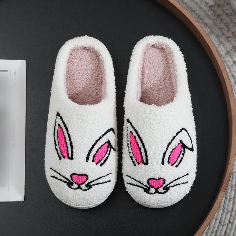Home Top Women's Fuzzy Curly Fur Loafer Slippers with Polar Fleece Lining - PIKAPIKA
