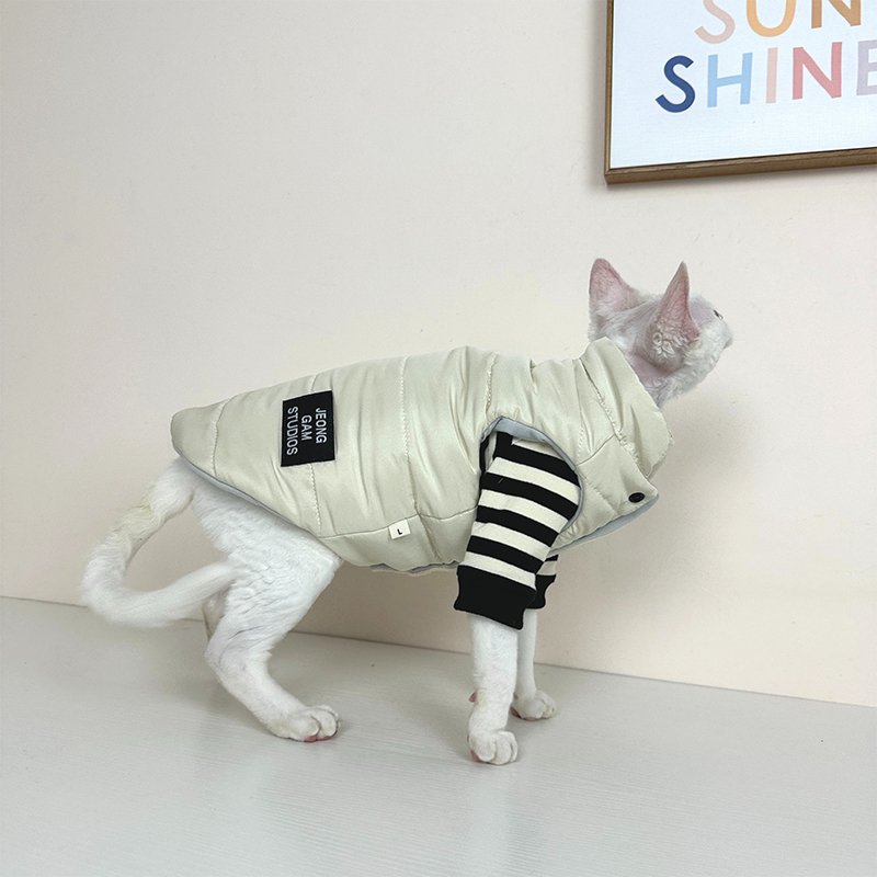 Hot Likes Cotton Padded Coat Winter Jacket Vest Sphynx Cat Clothes - PIKAPIKA