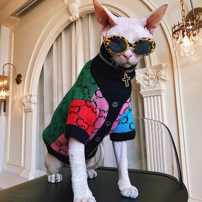 Hot Likes Knit Sweater Sphynx Cat Clothes - PIKAPIKA