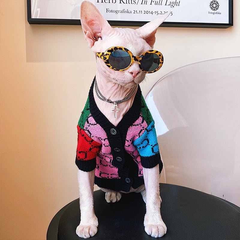 Hot Likes Knit Sweater Sphynx Cat Clothes - PIKAPIKA