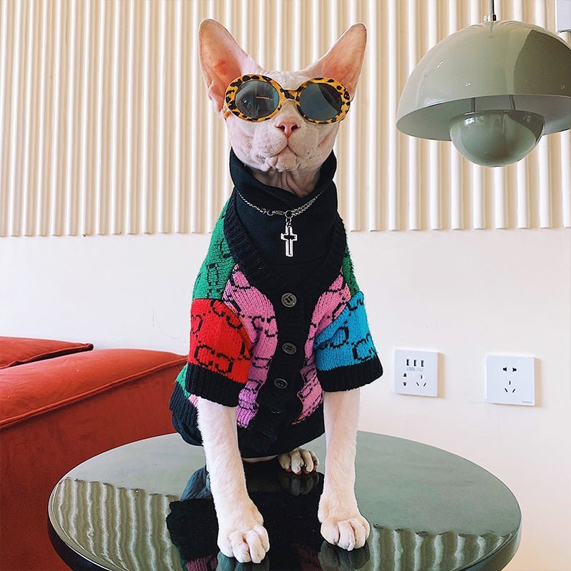 Hot Likes Knit Sweater Sphynx Cat Clothes - PIKAPIKA