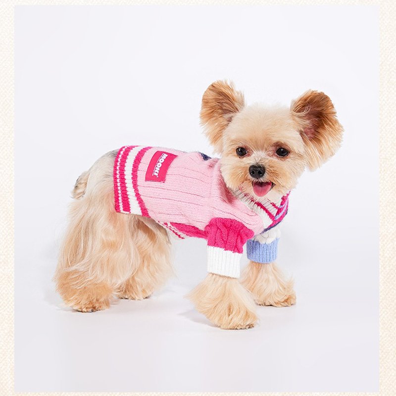 Knitting Colorful Candy Sweater Dog Clothes - PIKAPIKA