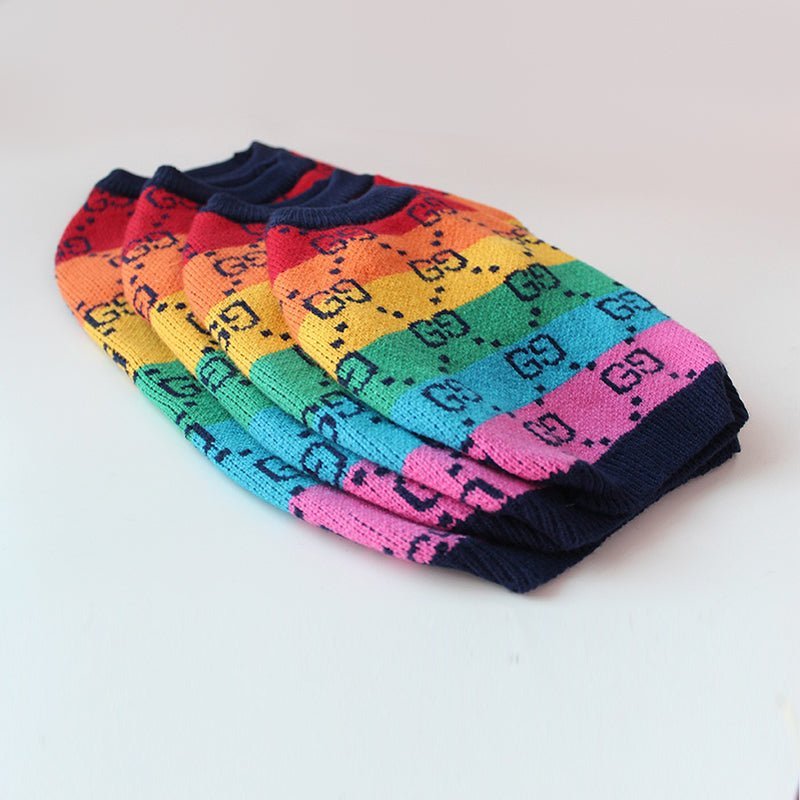 Knitwear Sweater Dog Clothes Rainbow Soft - PIKAPIKA