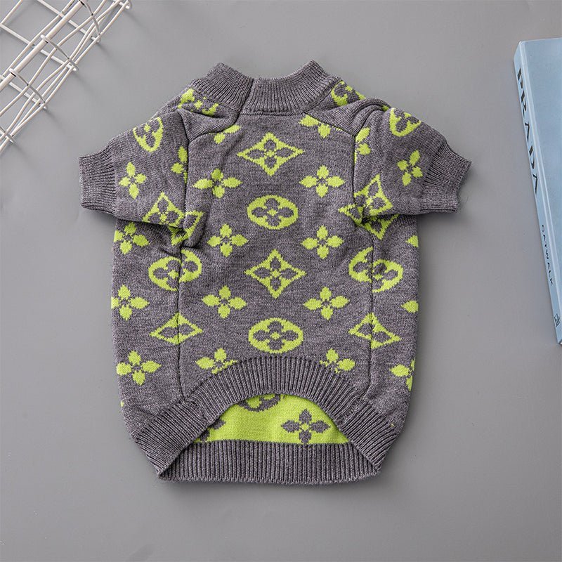 Knitwear Sweater Dog Clothes Soft Luxury Designer Style Red - PIKAPIKA