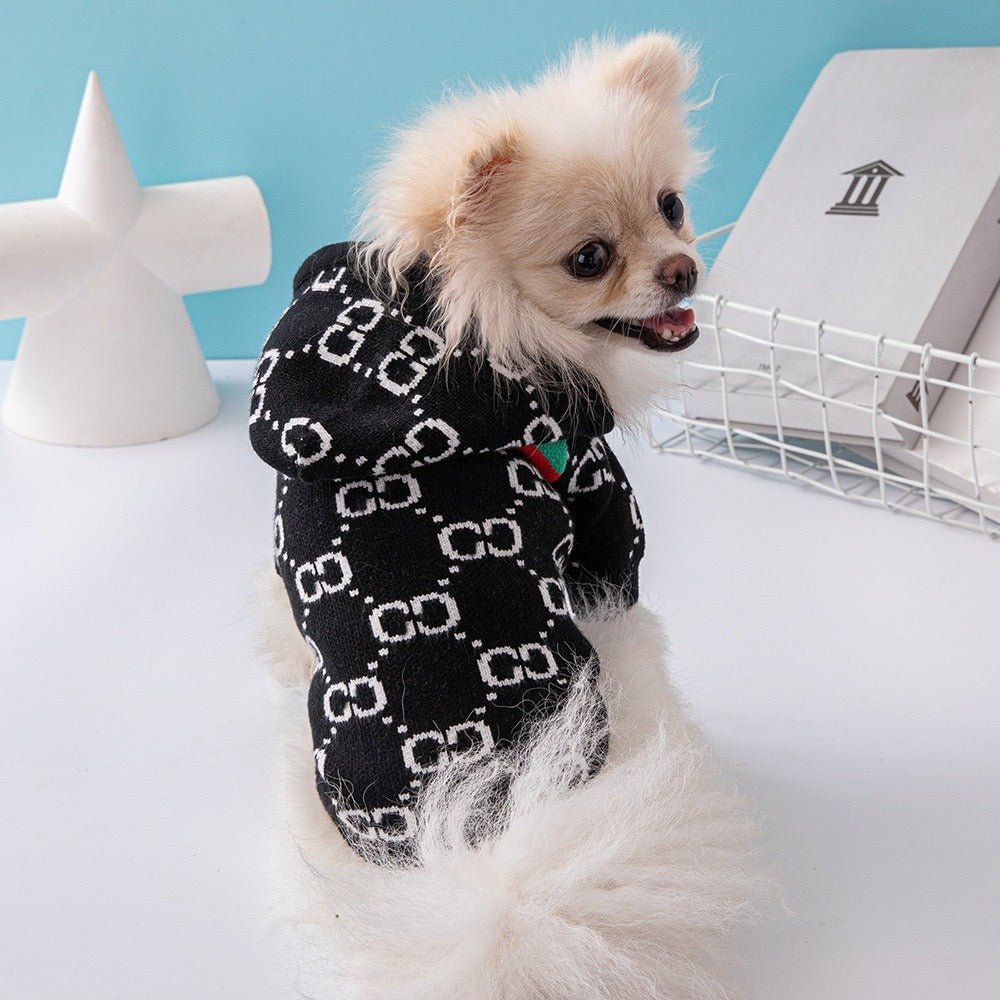 Knitwear Sweater Dog Clothes with Hoodie - PIKAPIKA