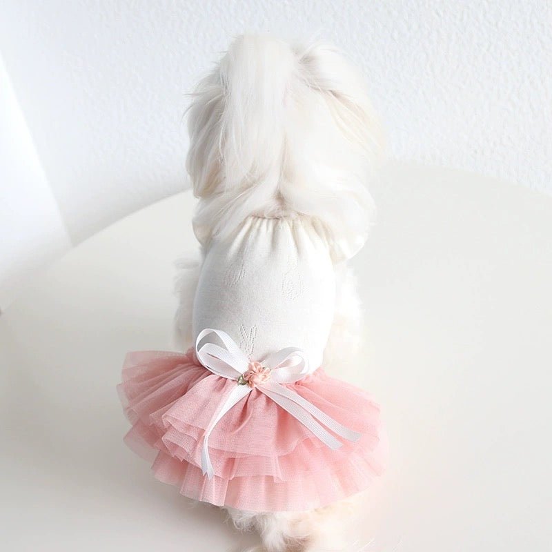 Layered Cake Puppy Dog Princess Dress Dog Clothes - PIKAPIKA