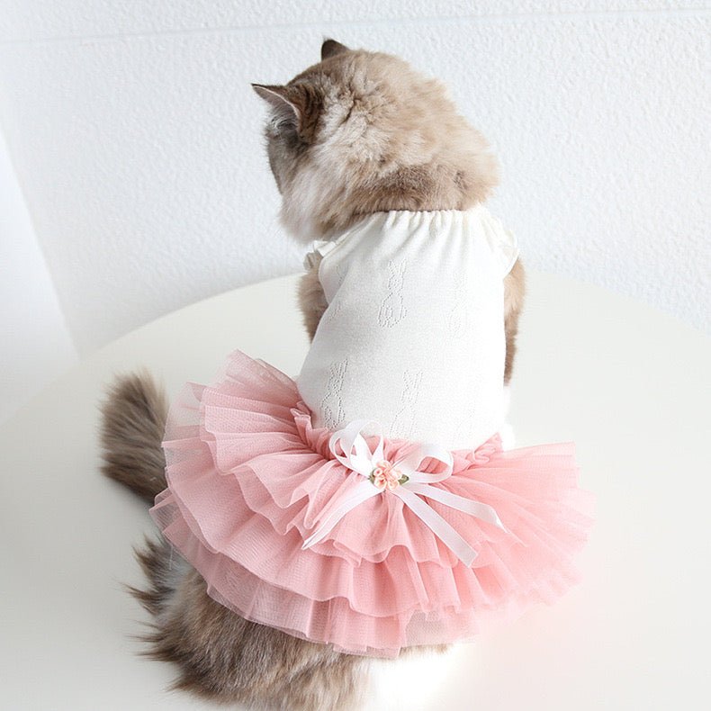 Layered Cake Puppy Princess Dress Cat Clothes - Main Image