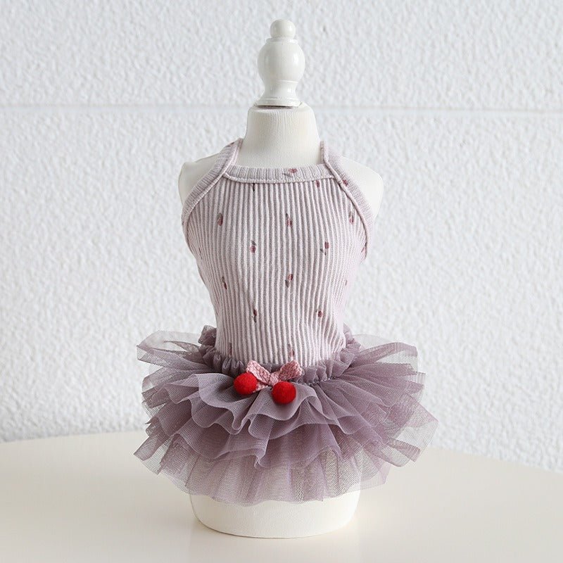Layered Lace Dress Dog Clothes - PIKAPIKA
