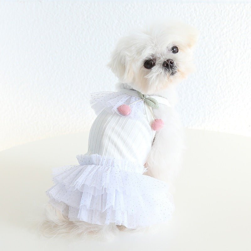 Layered Lace Princess Dog Dress Dog Clothes - PIKAPIKA
