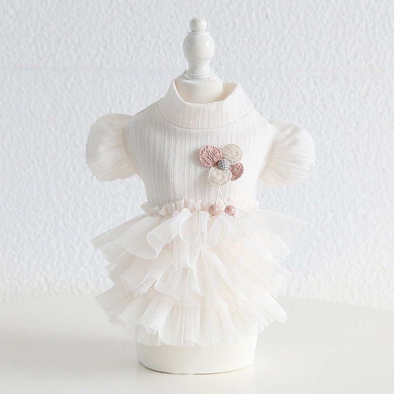 Layered Lace Princess Small Dog Dress Dog Clothes - PIKAPIKA