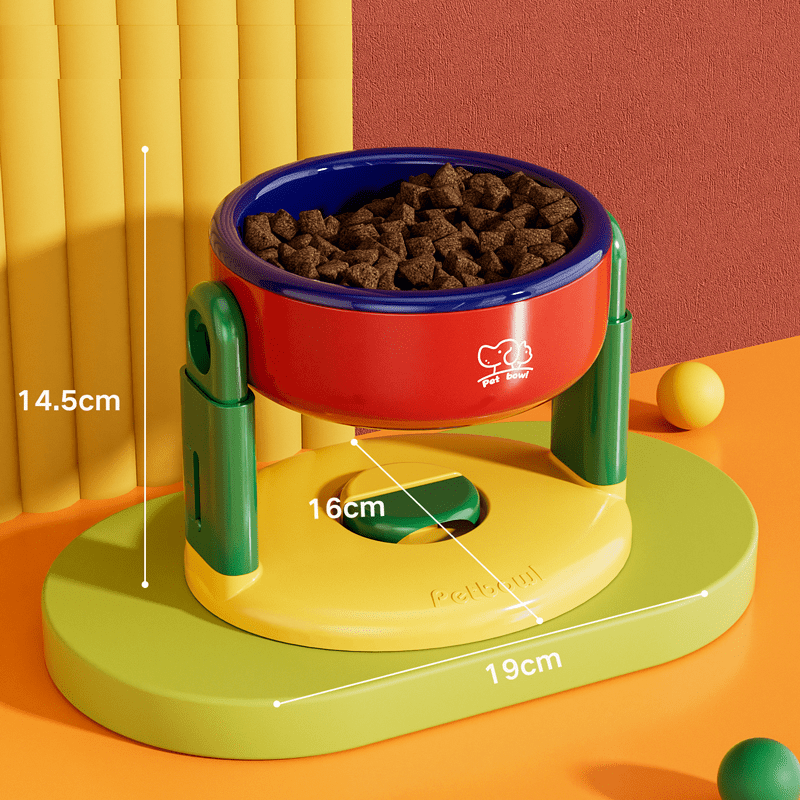 Liftable Pet Bowl Suction Cup Food Water Bowl Adjustable Height - PIKAPIKA