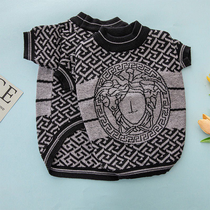 Luxury Designer Style Knit Sweater Dog Clothes - PIKAPIKA