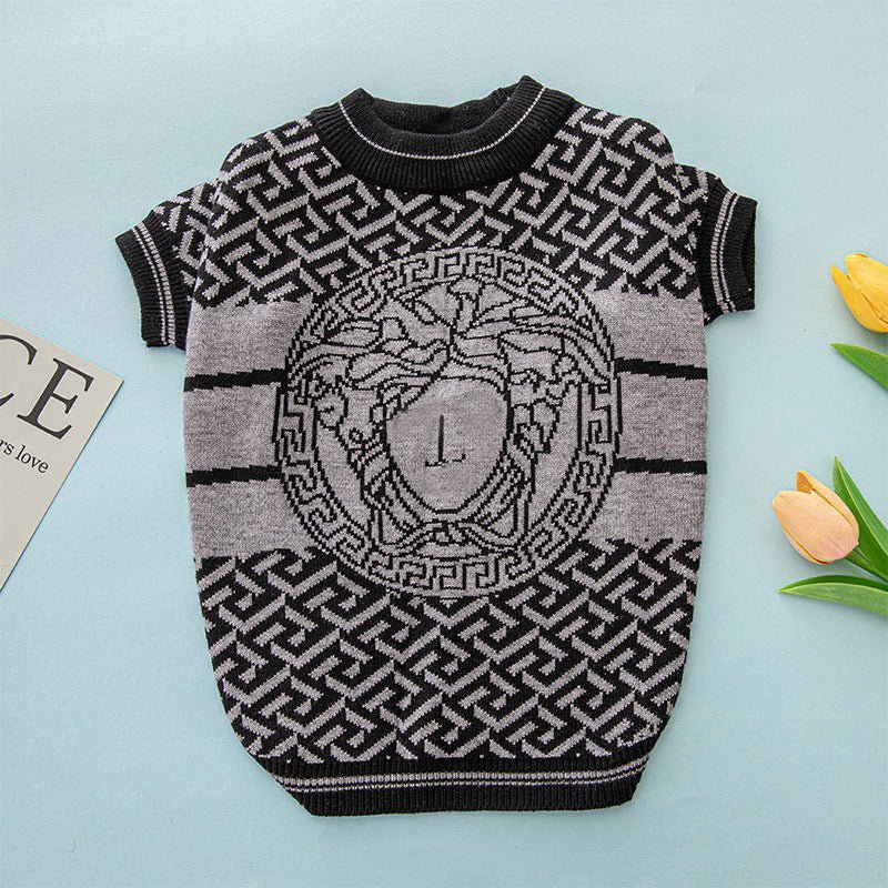 Luxury Designer Style Knit Sweater Dog Clothes - PIKAPIKA