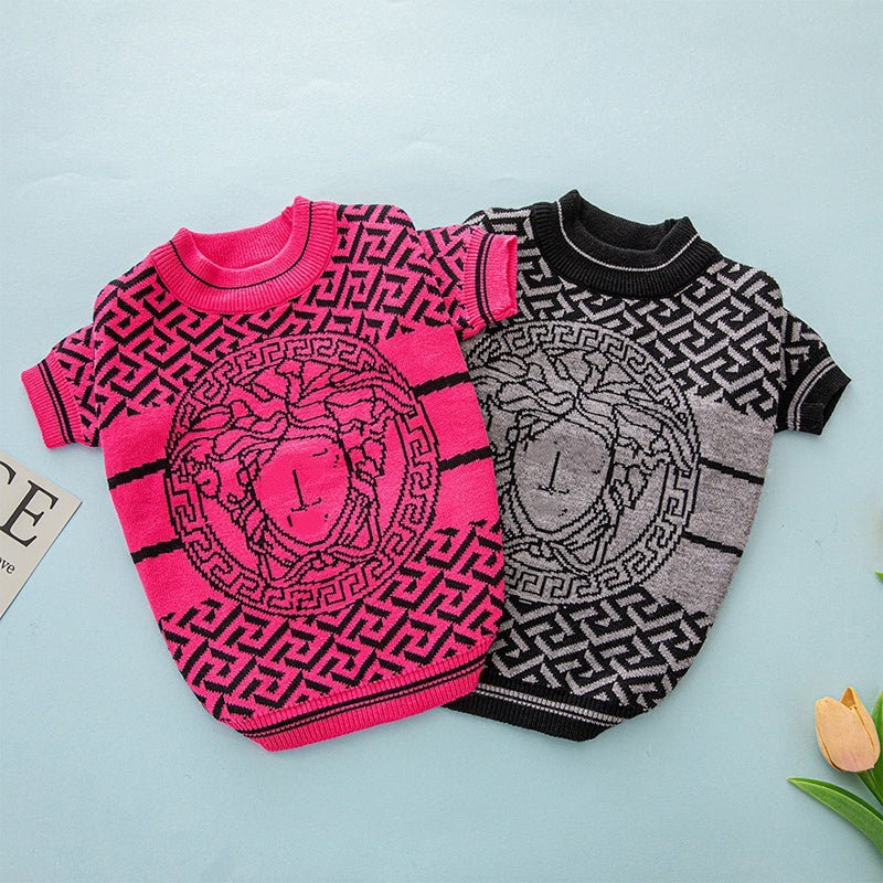 Luxury Designer Style Knit Sweater Dog Clothes - PIKAPIKA