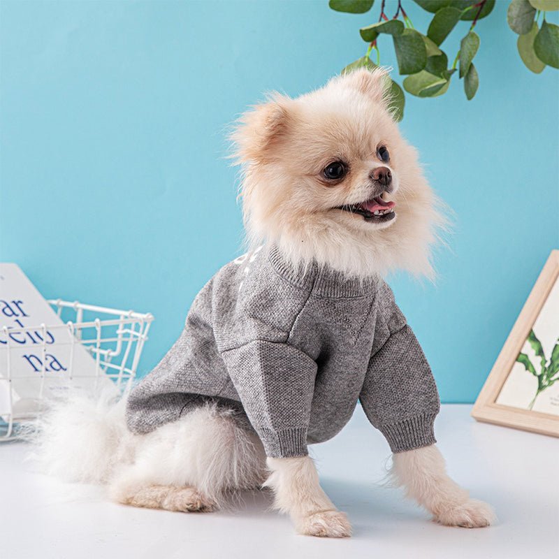 Luxury Designer Style Knitwear Sweater Dog Clothes - PIKAPIKA