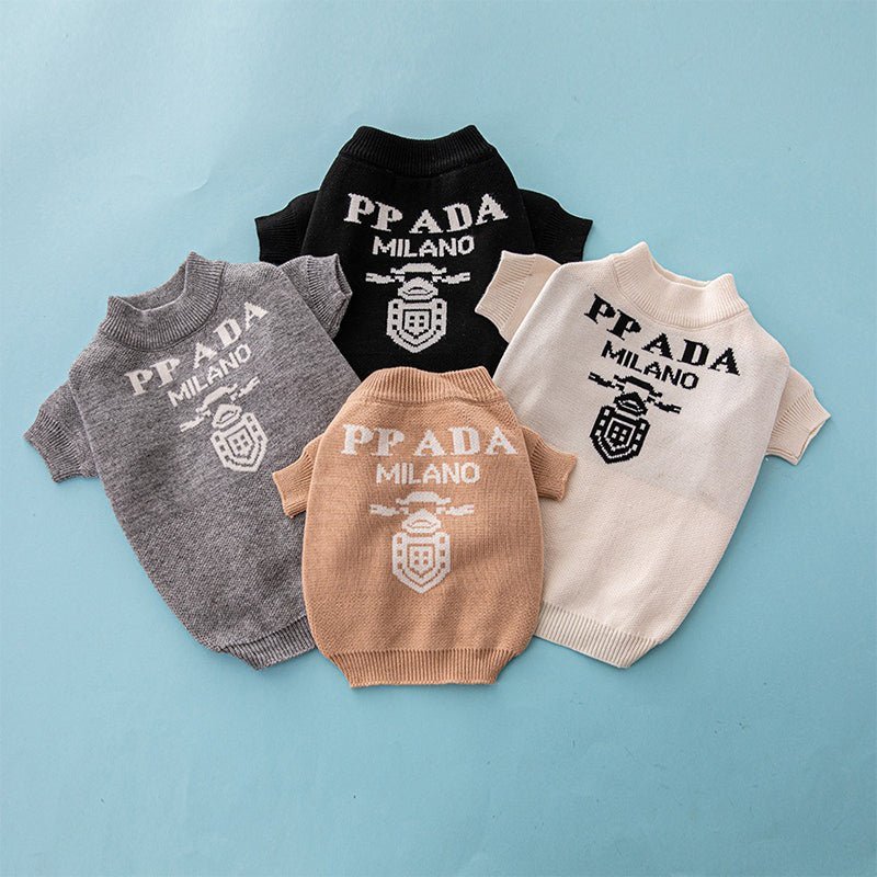 Luxury Designer Style Knitwear Sweater Dog Clothes - PIKAPIKA