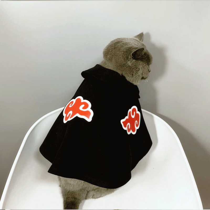 Naruto Akatsuki Halloween Pet Cloak Cat Costumes Ninja Outfit - PIKAPIKA