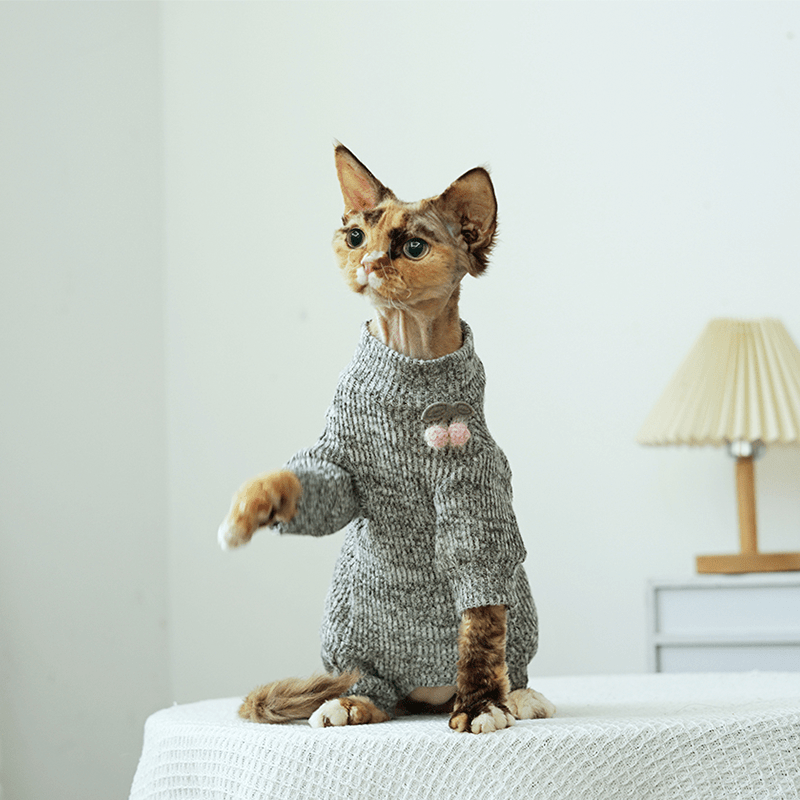 Onesies Lining Fleece Warm Sphynx Cat Clothes - PIKAPIKA