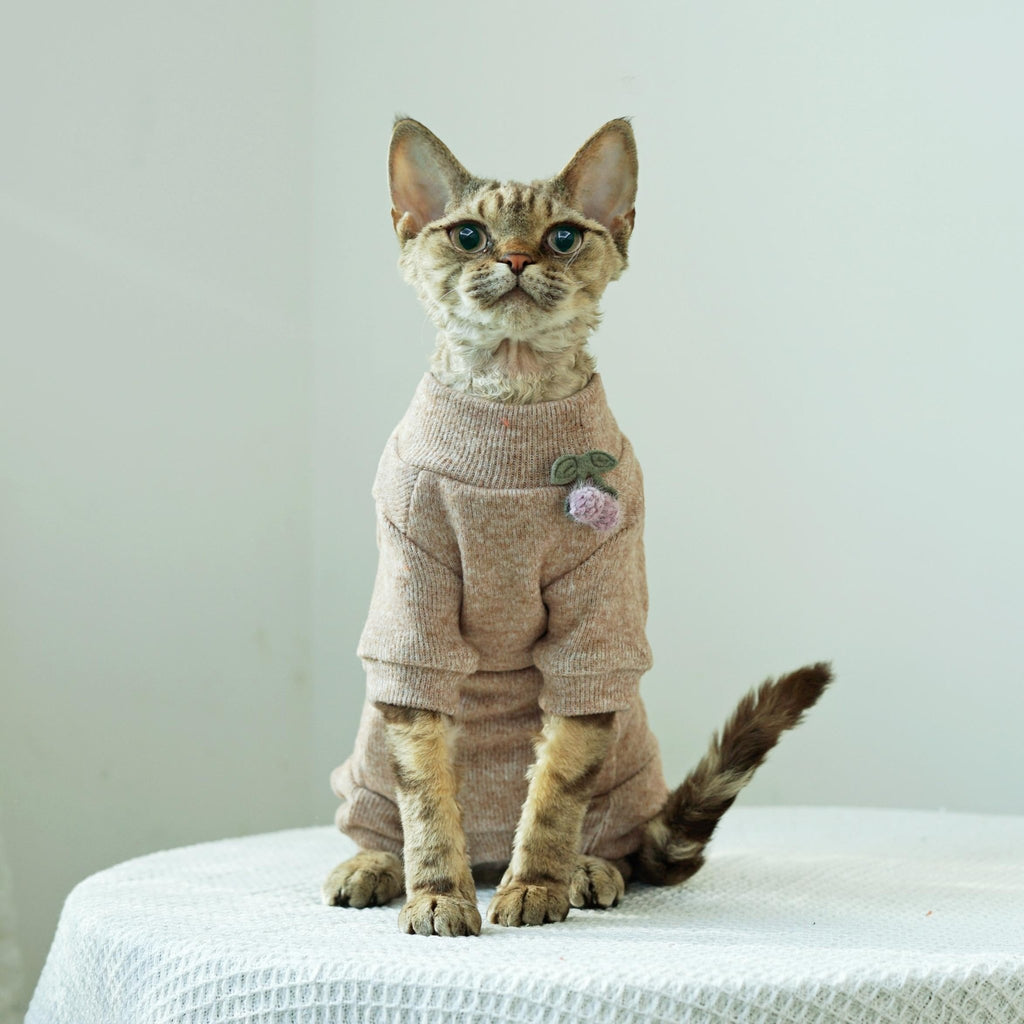 Onesies Lining Fleece Warm Sphynx Cat Clothes - PIKAPIKA