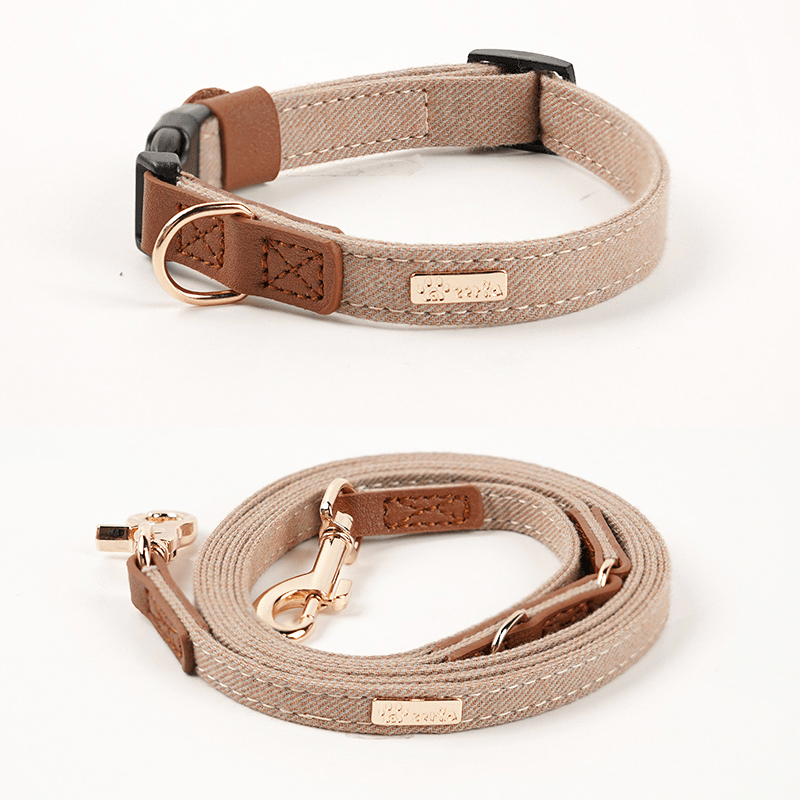 Personalized Dog Collar with ID Tag Anti - Loss Adjustable Neck Strap - PIKAPIKA