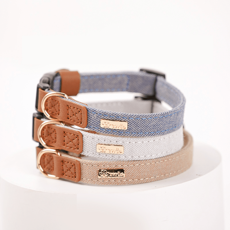 Personalized Dog Collar with ID Tag Anti - Loss Adjustable Neck Strap - PIKAPIKA