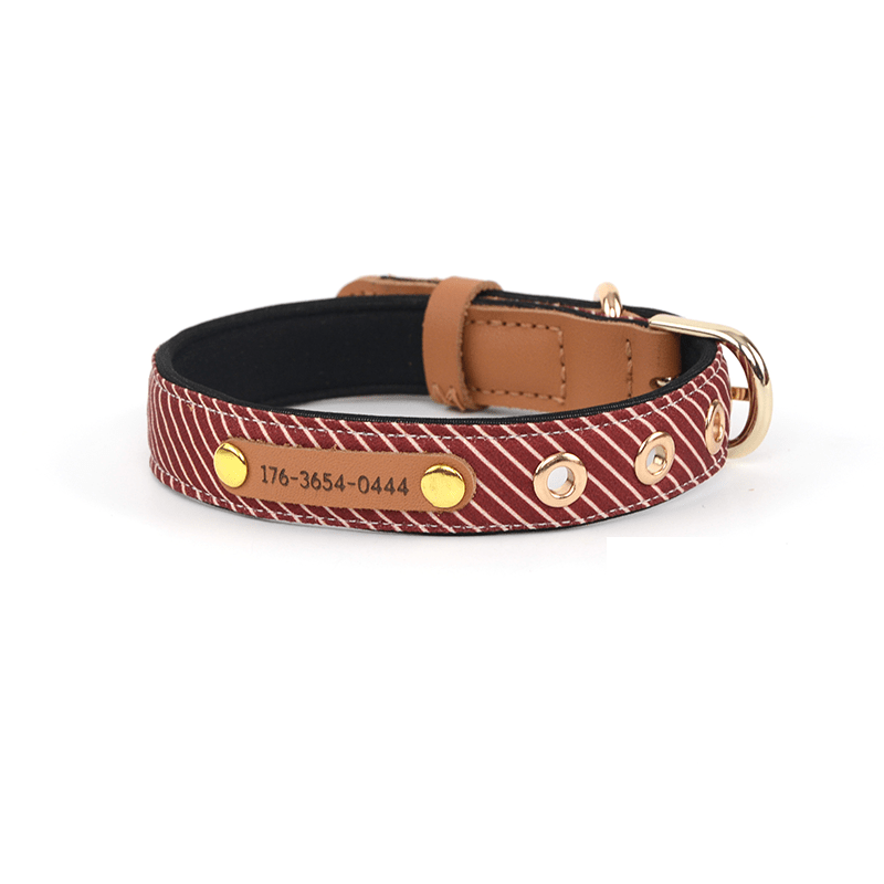 Personalized Dog Collar with Laser Engraving Adjustable Anti - Loss - PIKAPIKA