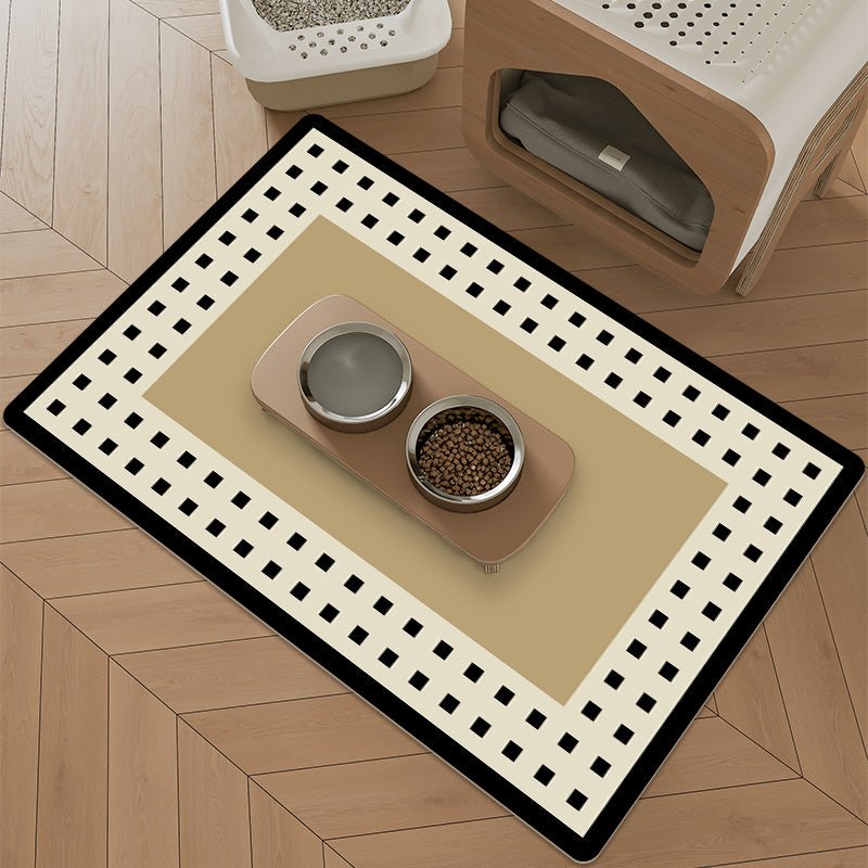 Pet Feeding Mat Leather Dog Food Mat Waterproof Anti - slide - PIKAPIKA