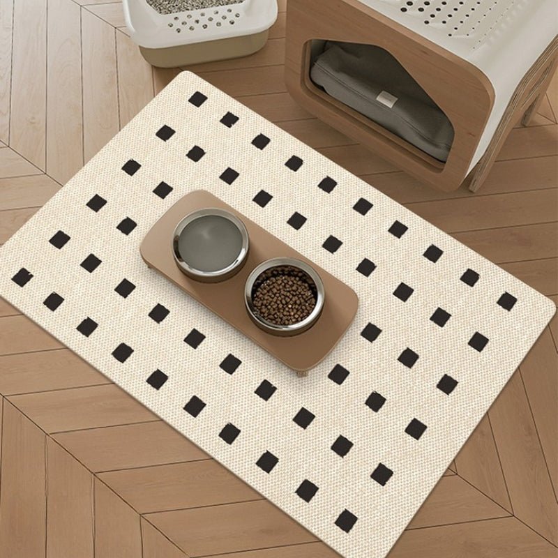 Pet Feeding Mat Leather Dog Food Mat Waterproof Anti - slide - PIKAPIKA