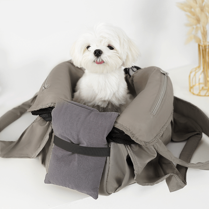 Pet Sling Carrier Breathable Waterproof With Large Capacity Pockets - PIKAPIKA