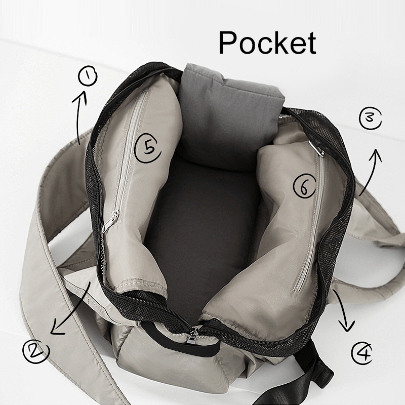 Pet Sling Carrier Breathable Waterproof With Large Capacity Pockets - PIKAPIKA