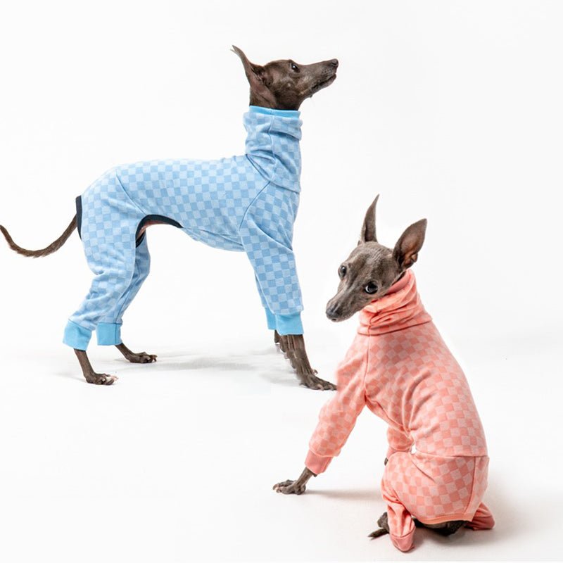 Plaid Onesie for Italian Greyhound Whippet Dog Clothes - PIKAPIKA