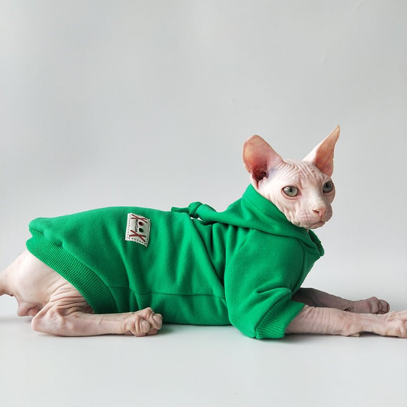 Pointed Hat Hoodie Sphynx Cat Clothes - PIKAPIKA