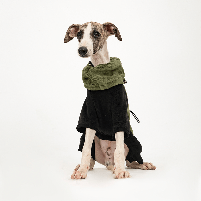 Polar Fleece Dog Onesies Outwear Italian greyhound Whippet Clothes - PIKAPIKA
