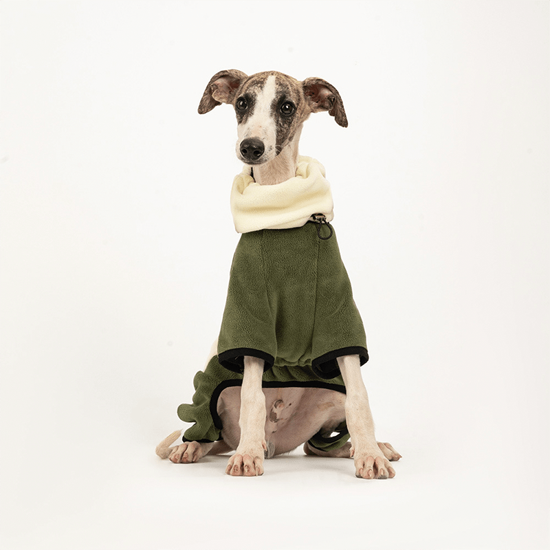 Polar Fleece Dog Onesies Outwear Italian greyhound Whippet Clothes - PIKAPIKA