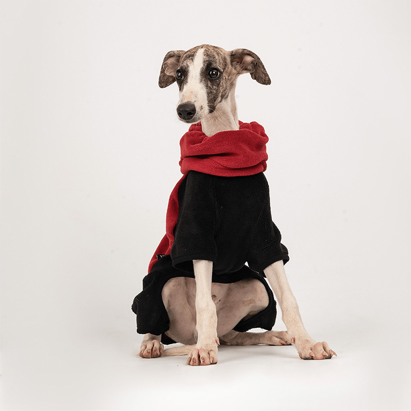 Polar Fleece Dog Onesies Outwear Italian greyhound Whippet Clothes - PIKAPIKA