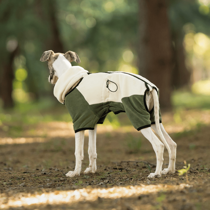 Polar Fleece Dog Onesies Outwear Italian greyhound Whippet Clothes - PIKAPIKA