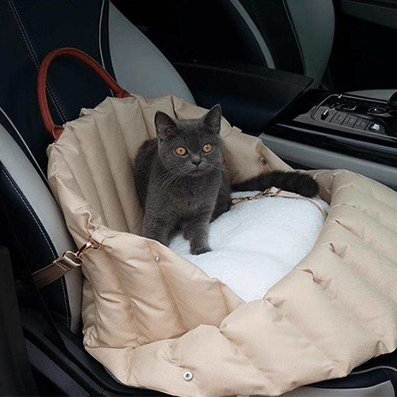 Portable Dog Carrier Car Seat Travel Bag Cat Escape - Proof Safety Leash - PIKAPIKA