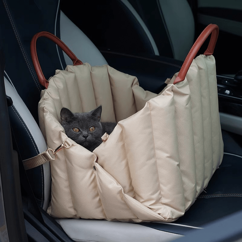 Portable Dog Carrier Car Seat Travel Bag Cat Escape - Proof Safety Leash - PIKAPIKA