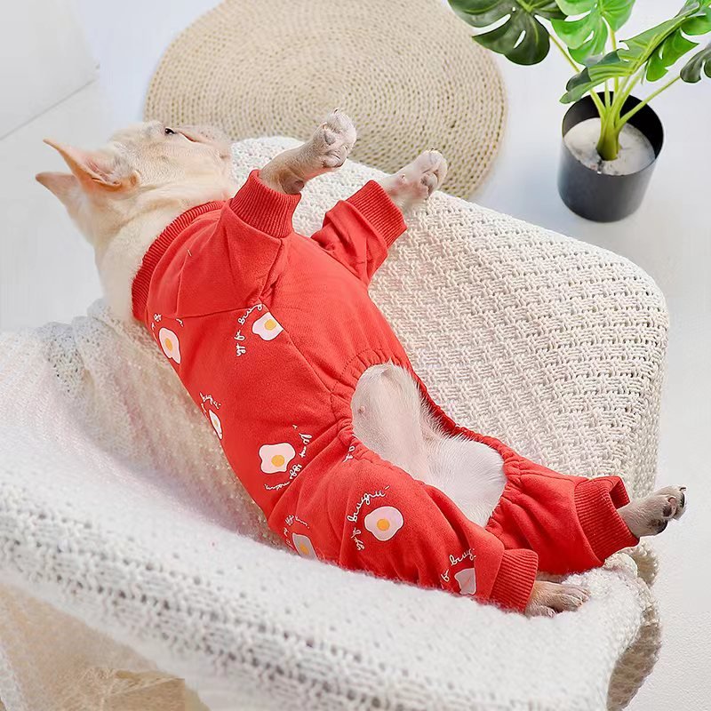 Print Onesie Pajama Bulldog Dog Clothes - PIKAPIKA