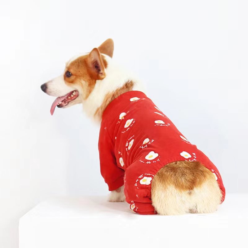 Print Onesie Pajama Corgi Dog Clothes - PIKAPIKA
